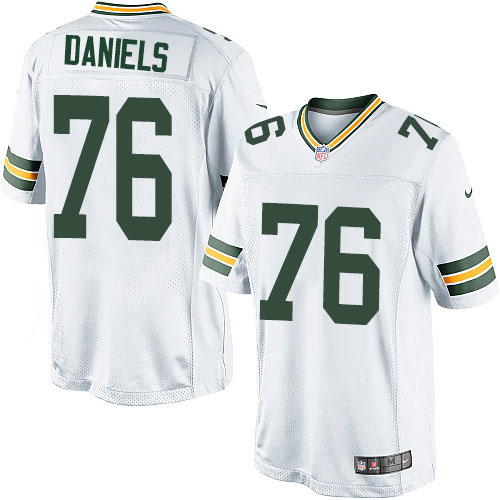 Men's Limited Mike Daniels Nike Jersey White Road - #76 NFL Green Bay Packers